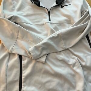Nike Gray and White Golf Jacket
